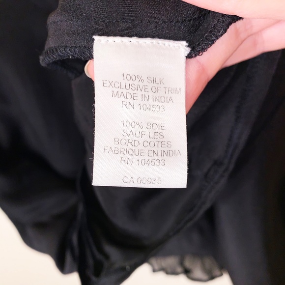 Nanette Lepore Black Silk Mess with Beads Top - Picture 11 of 14